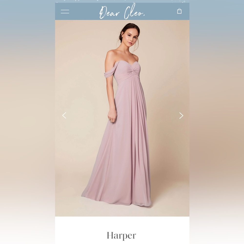Dear Cleo Bridesmaids Dress - rose quartz - size 10